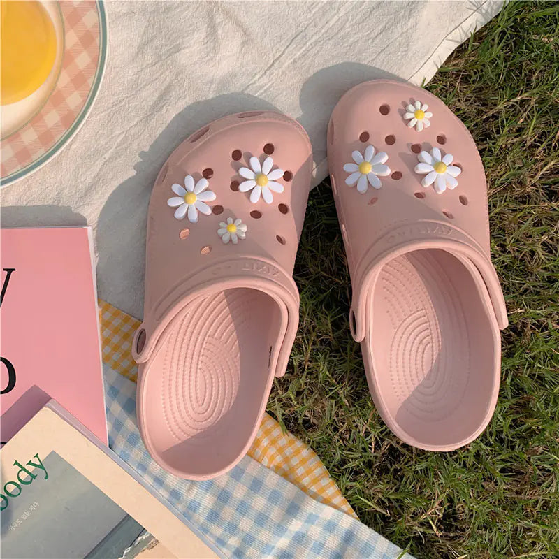 Nurse Summer Non-Slip Floral Flat Beach Slippers