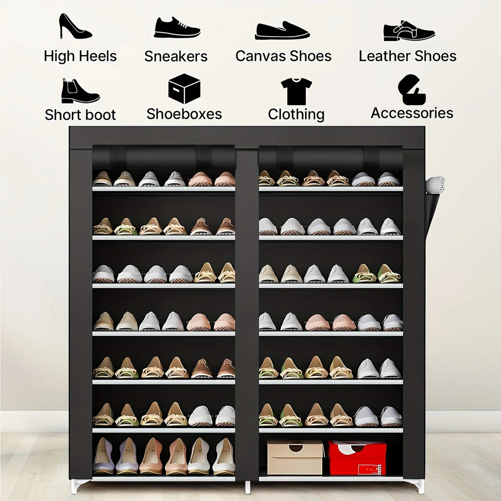 StoreEase 6-Tier Shoe Organizer with Dust Cover