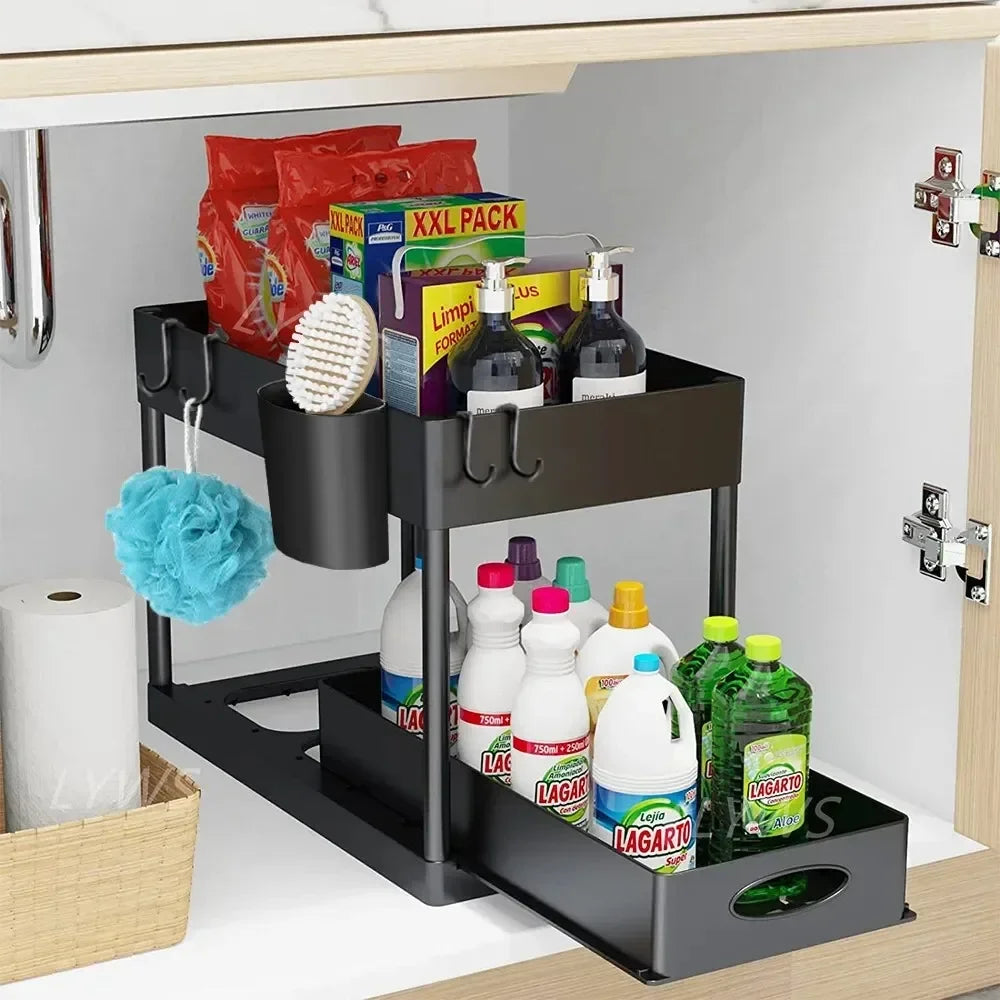 SlideEase 2-Tier Under Sink Organizer