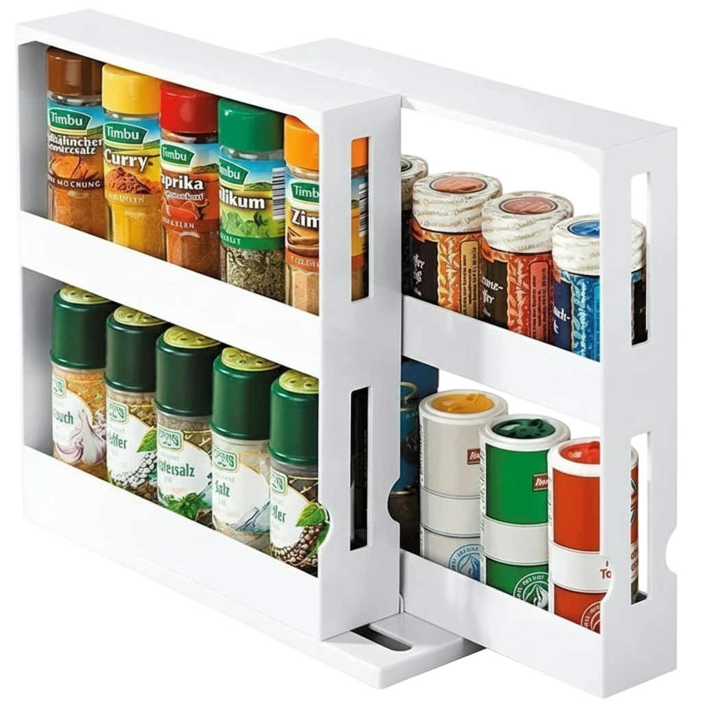 StoreEase 2-Tier Swivel Spice Rack
