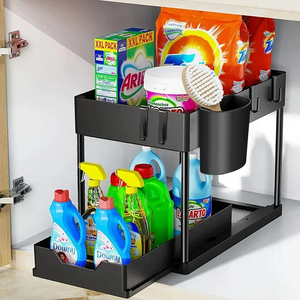 SlideEase 2-Tier Under Sink Organizer