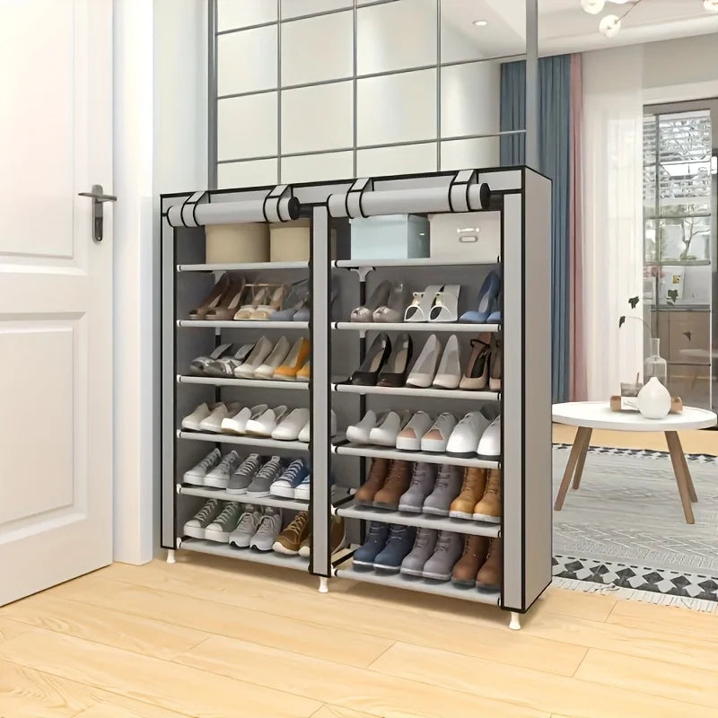 StoreEase 6-Tier Shoe Organizer with Dust Cover